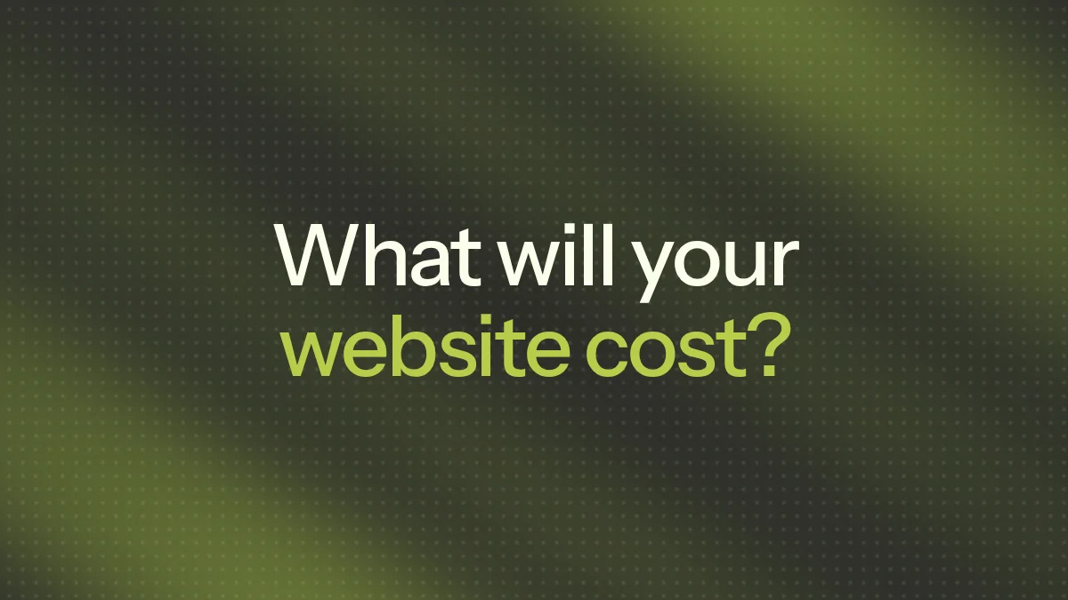 What will your website cost?